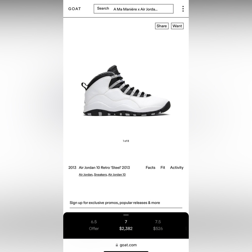 Jordan 10s 2013 retro  “ steel “